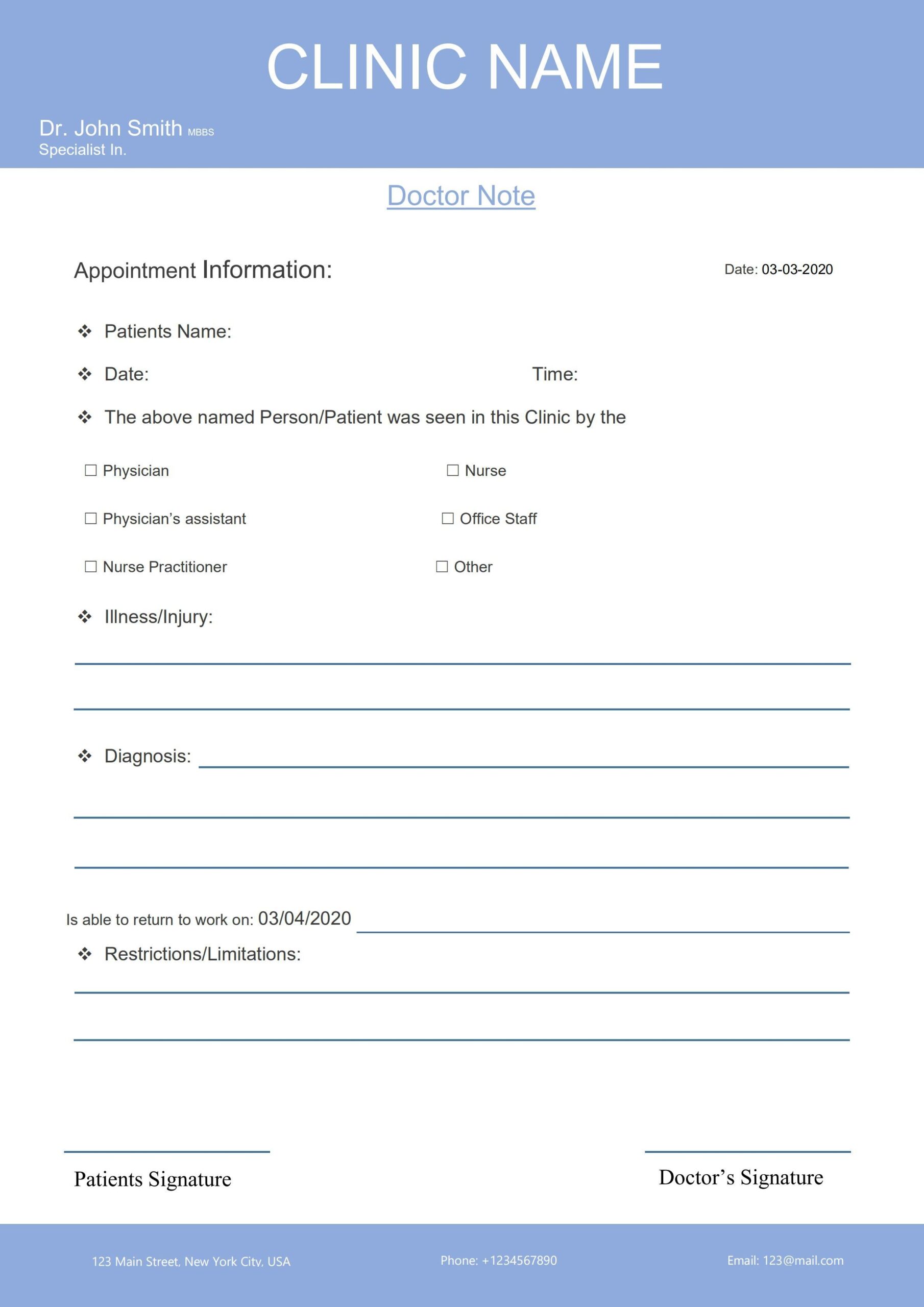 PDF Of Sample Doctor Note pdf WPS Free Templates PDF Of Sample Doctor Note pdf WPS Free Templates