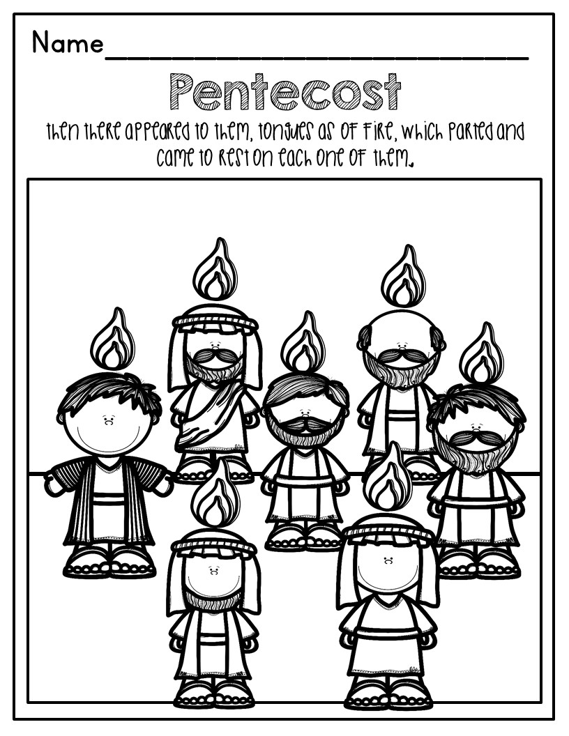 Free Printable Worksheets For Pentecost