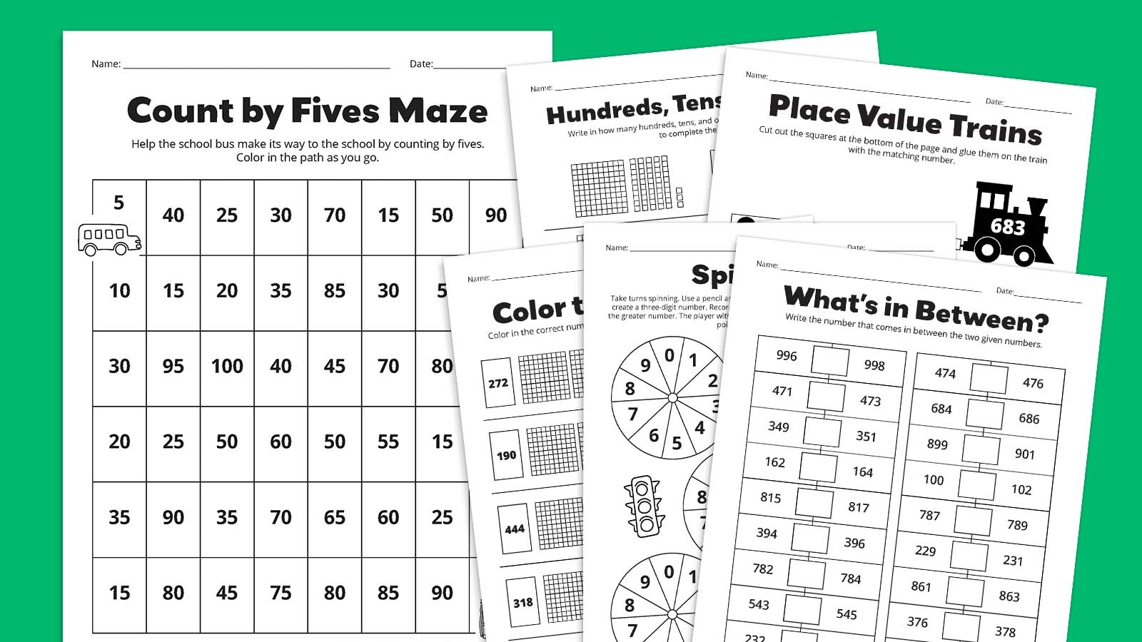 Place Value Worksheets Get Our Free Bundle Of 15