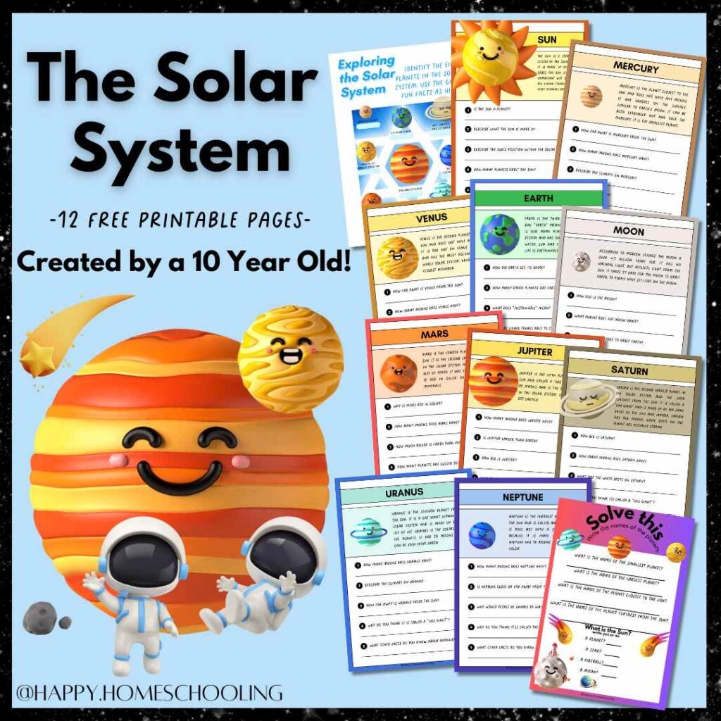 Free Printable Worksheets About Planets