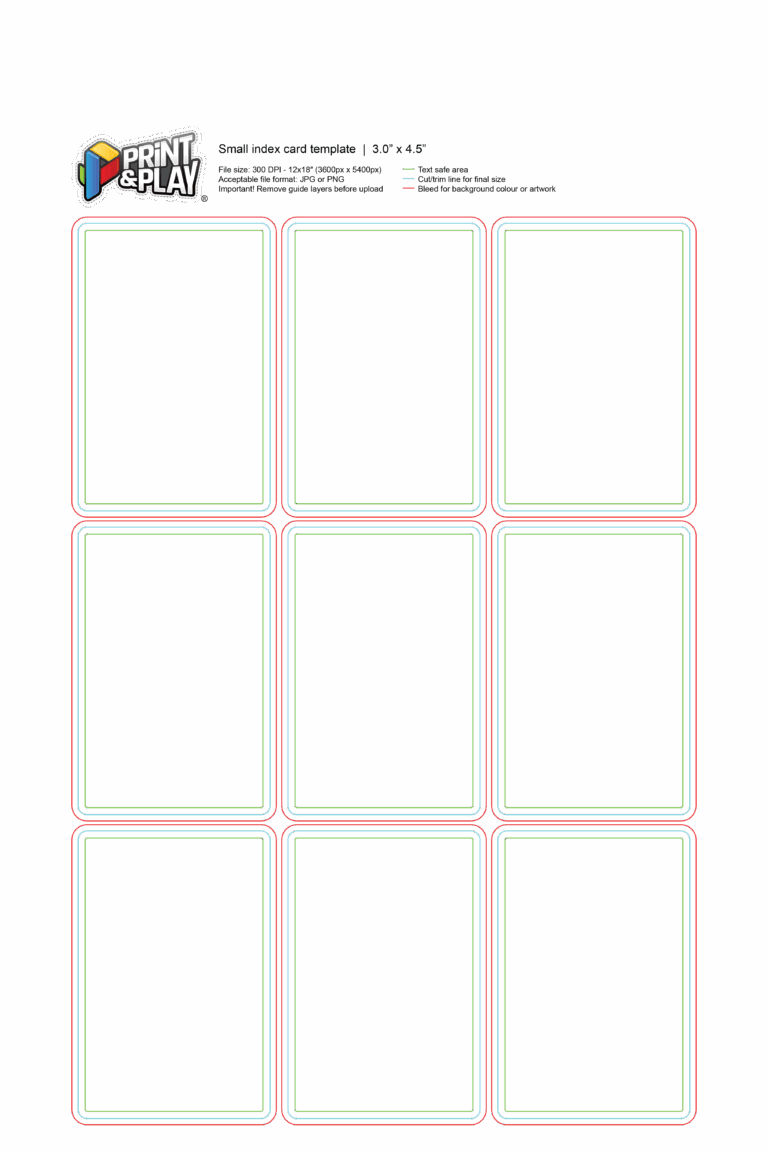 Playing Cards Formatting U0026 Templates Print U0026 Play