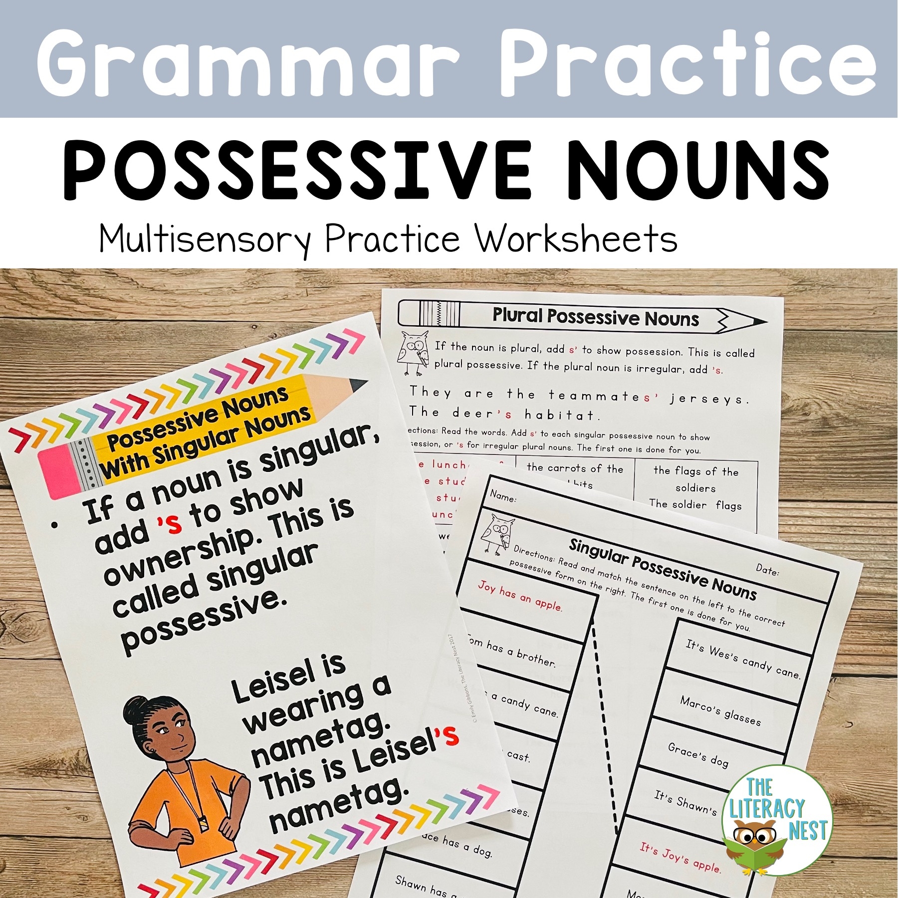 Possessive Noun Practice Worksheets Posters Activities U0026 Games Possessive Noun Practice Worksheets Posters Activities U0026 Games