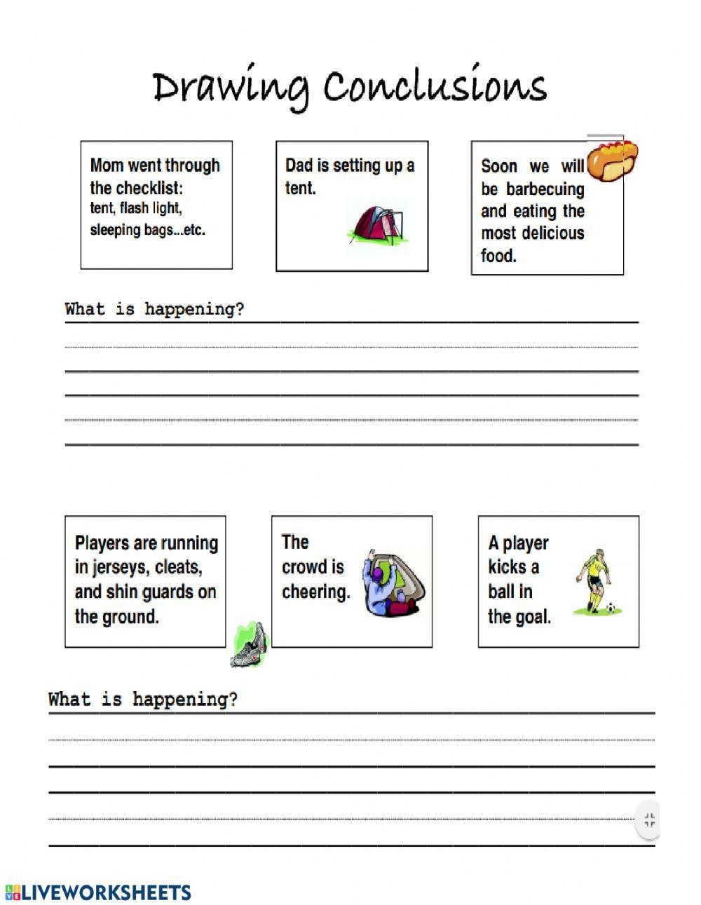 Practice Making Inferences And Drawing Conclusions K5 Learning Worksheets Library