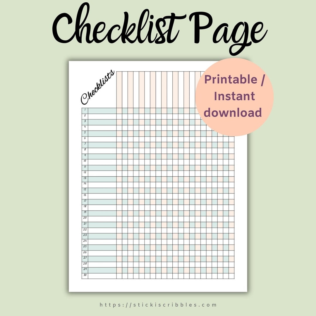 Print And Use Checklist Teacher Grade Log Sheet Class Gradebook 