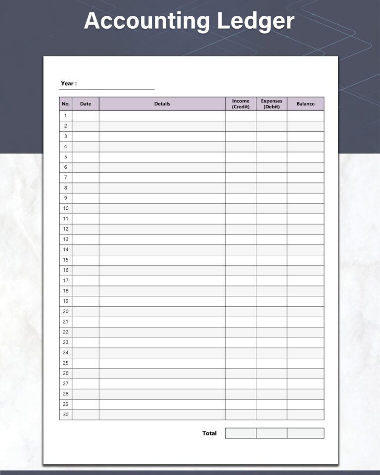 Printable Accounting Ledger Sheets And Money Tracker Ideal 