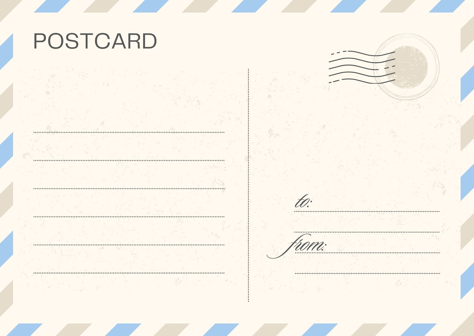 Free Blank Printable Postcards