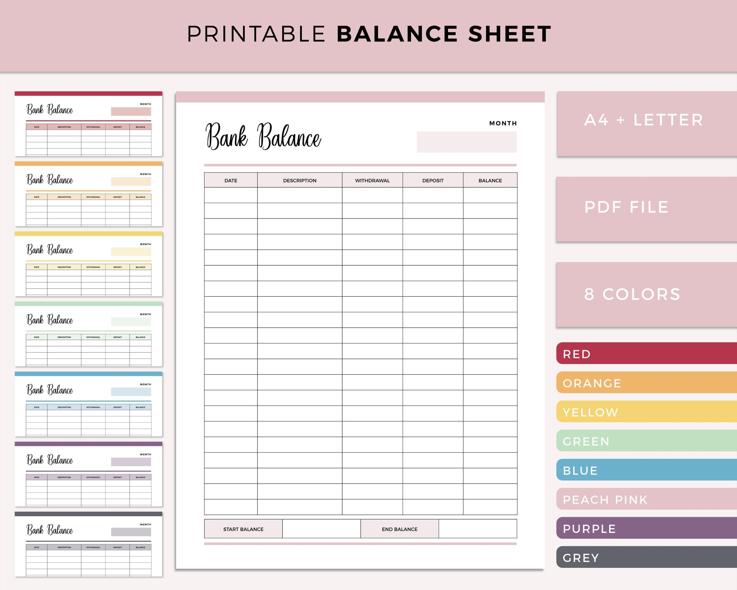 Free Printable Worksheets For Banking