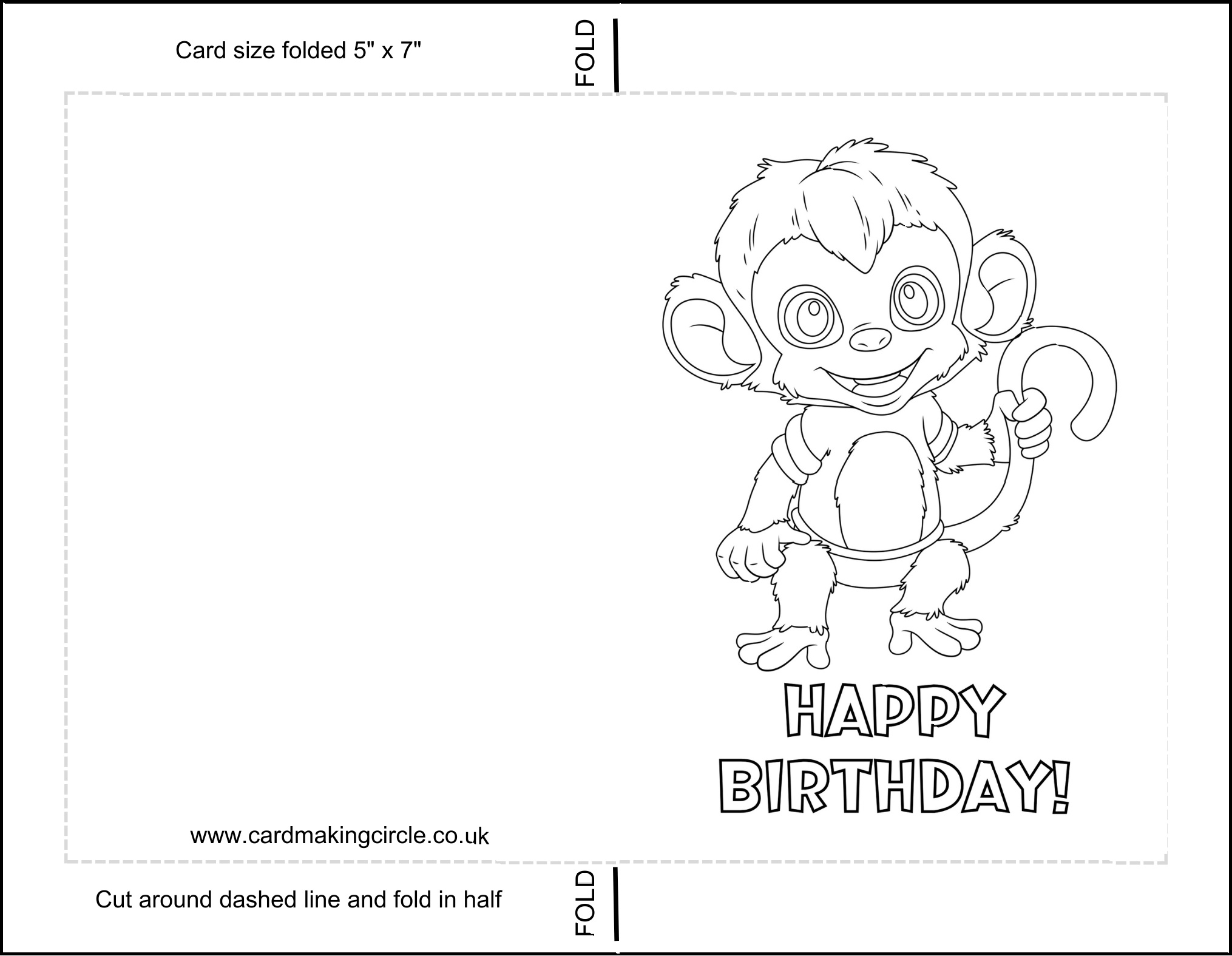 Free Printable Blank Card Kids