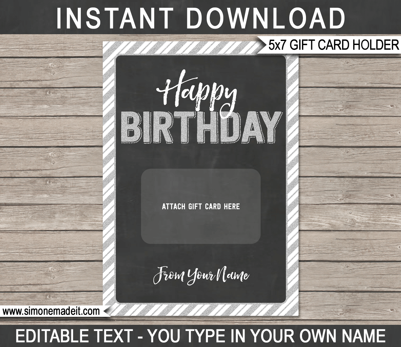 Free Printable Blank Birthday Gift Certificates