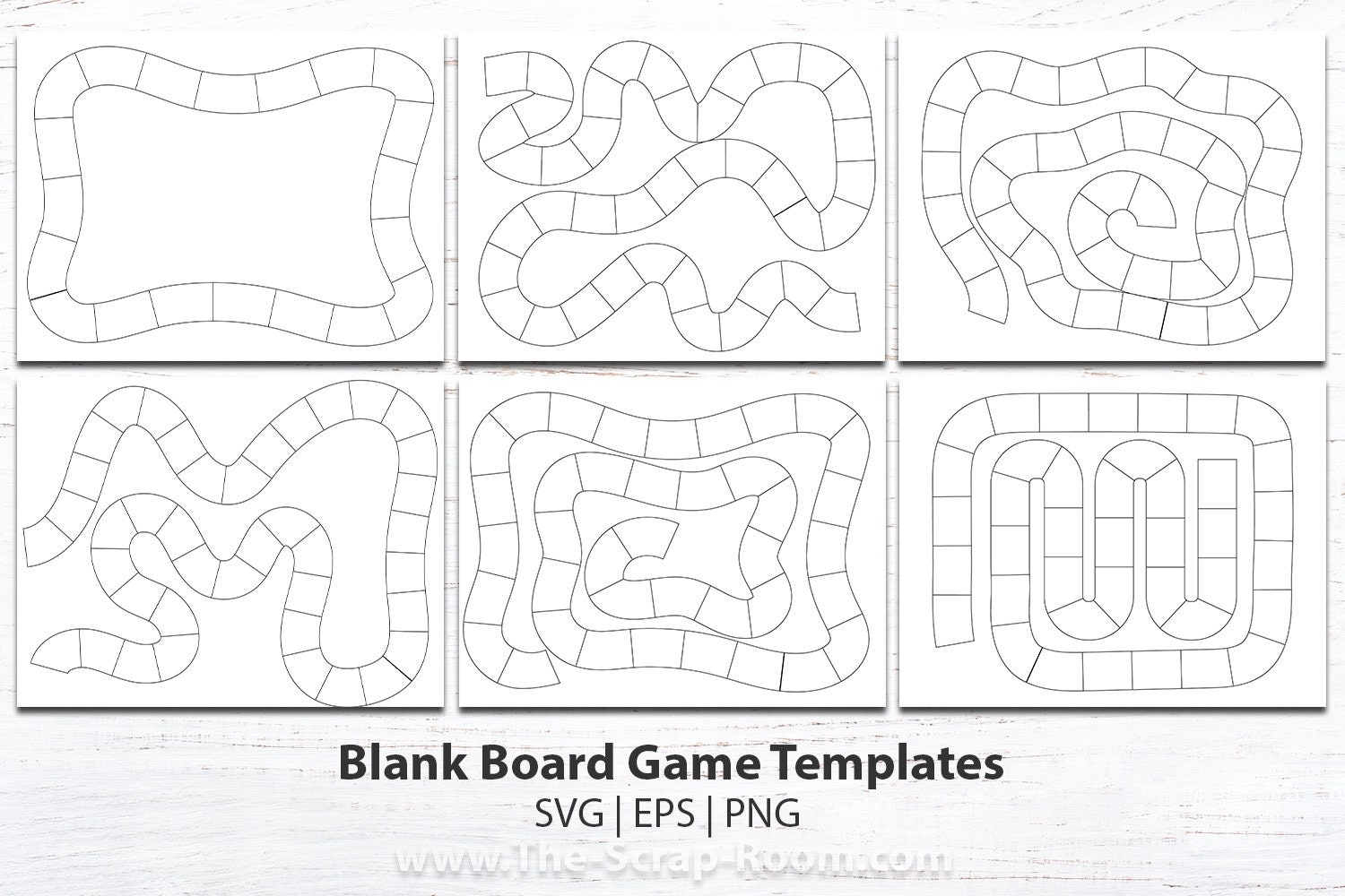 Printable Blank Board Game Templates Game Design Printable Game 
