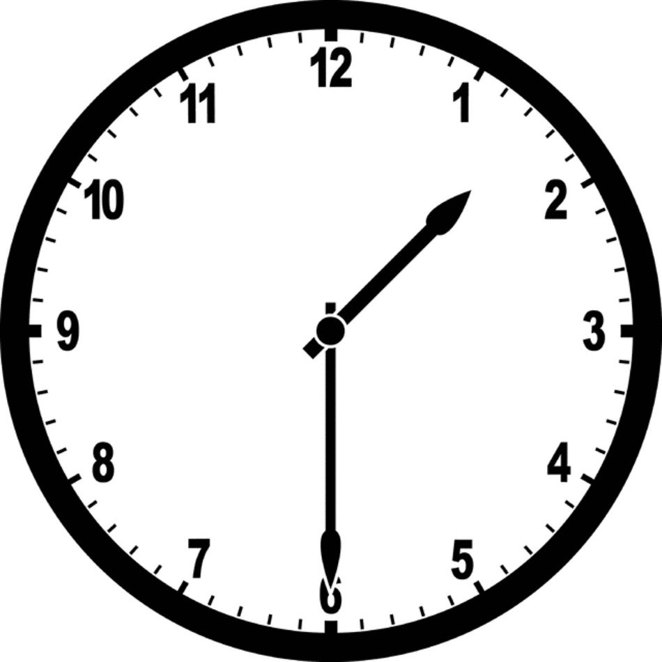 Printable Blank Clock Face Drawing Free Image Download