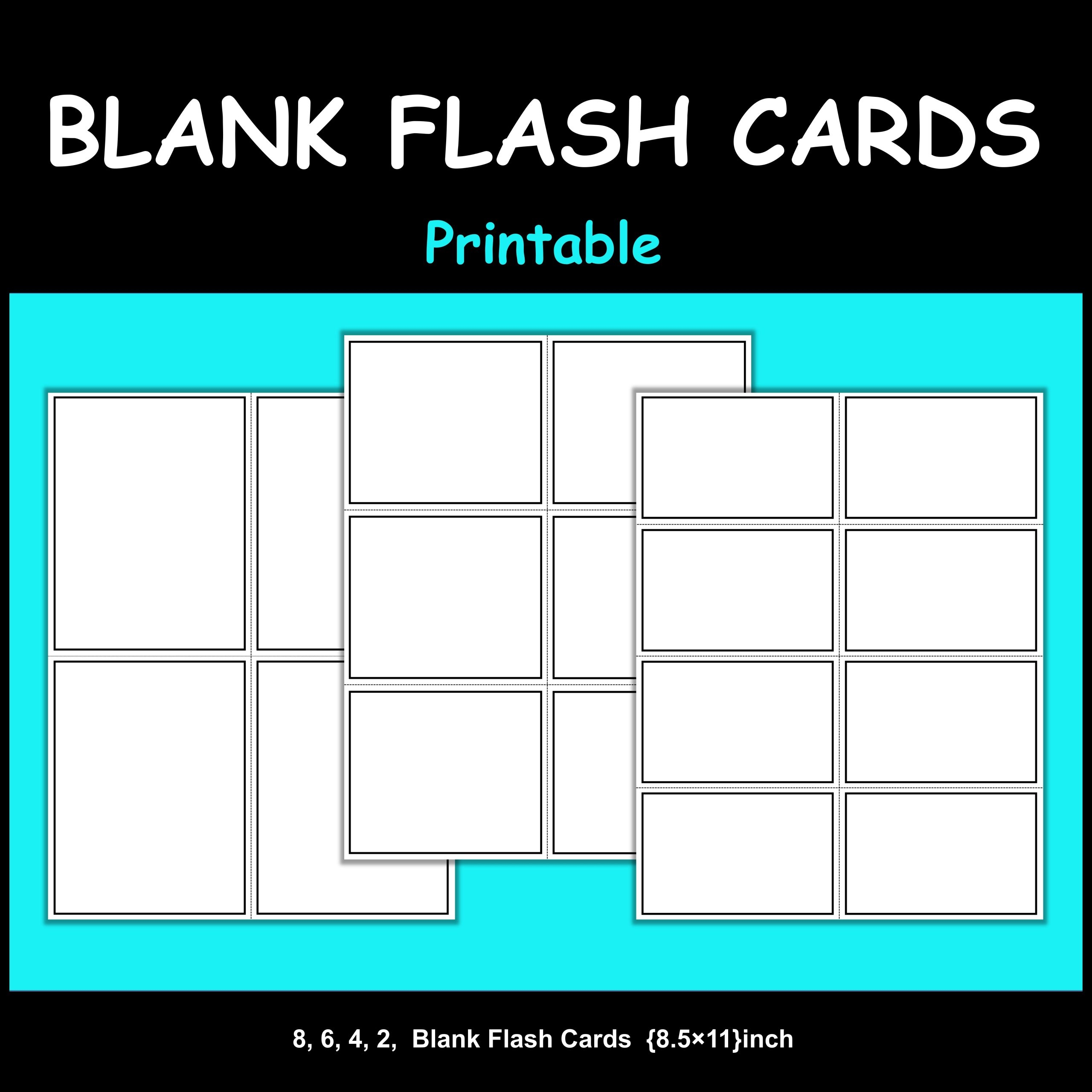Free Printable Blank Flash Card Template