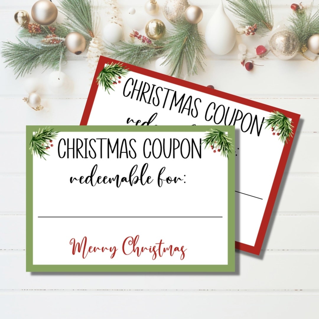Printable Christmas Coupons 2x3 5