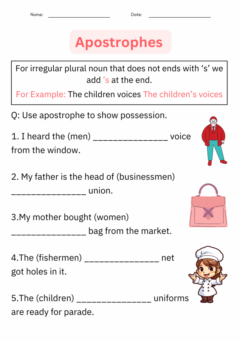 Printable Contraction Apostrophe Grammar Worksheets For Grade 1 2 3 Made By Teachers