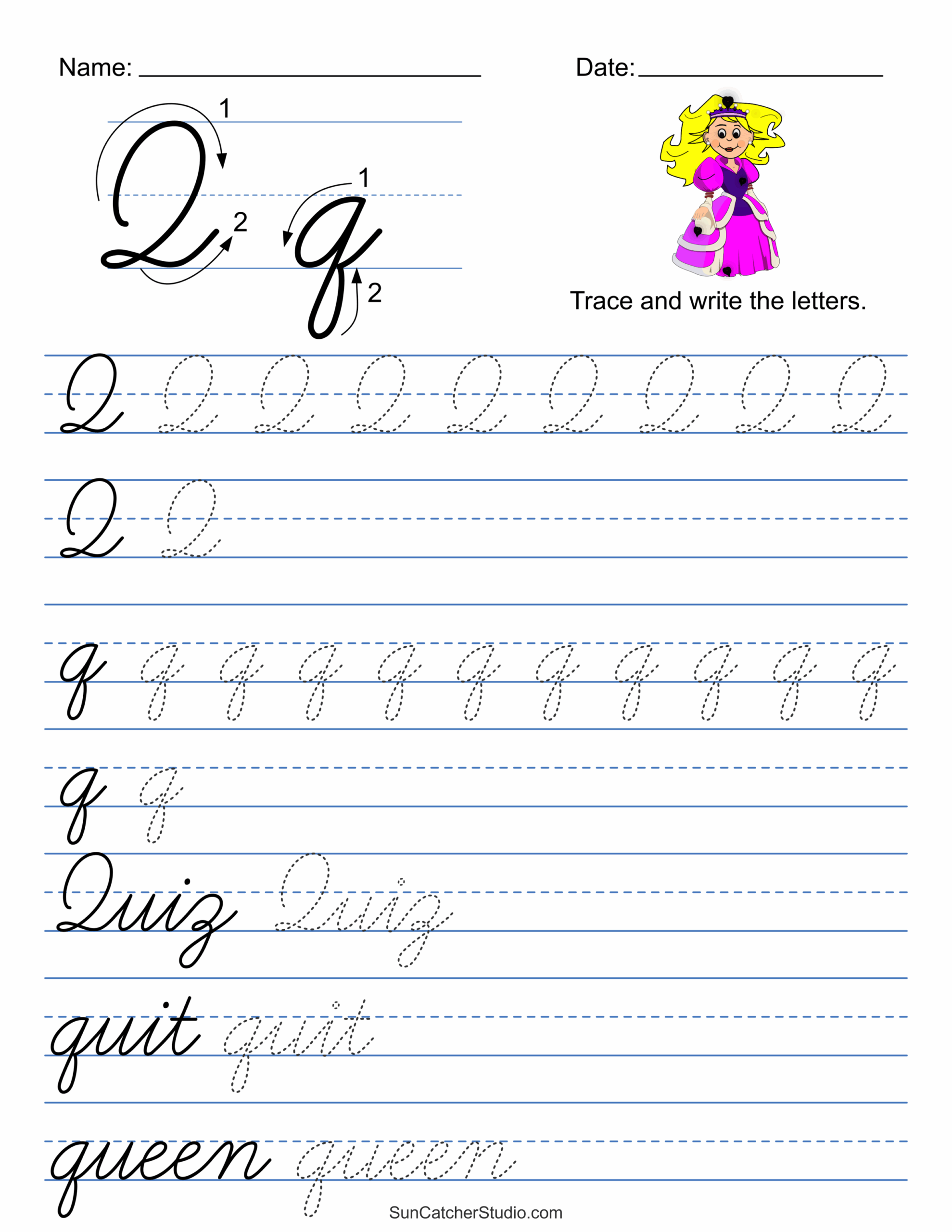 Printable Cursive Handwriting Worksheets Practice Letters Free Printables Monograms Design Tools Patterns U0026 DIY Projects