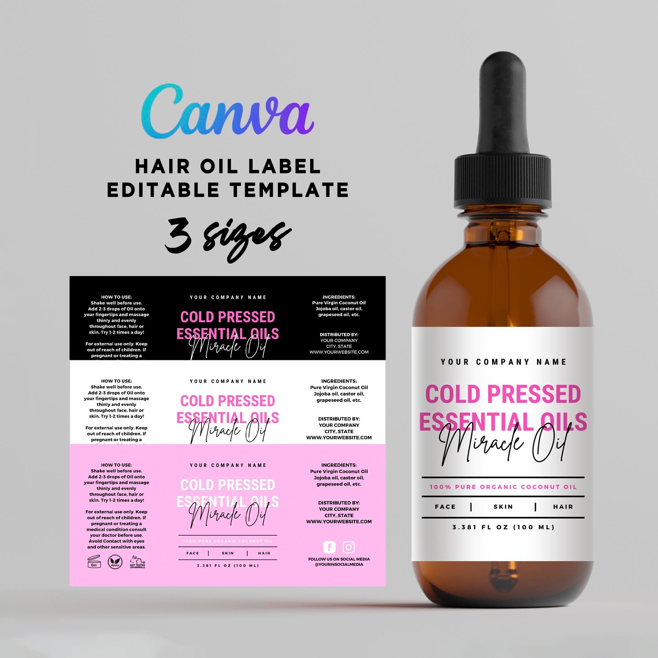 Blank Free Printable Essential Oil Labels Blank Free Printable Essential Oil Labels