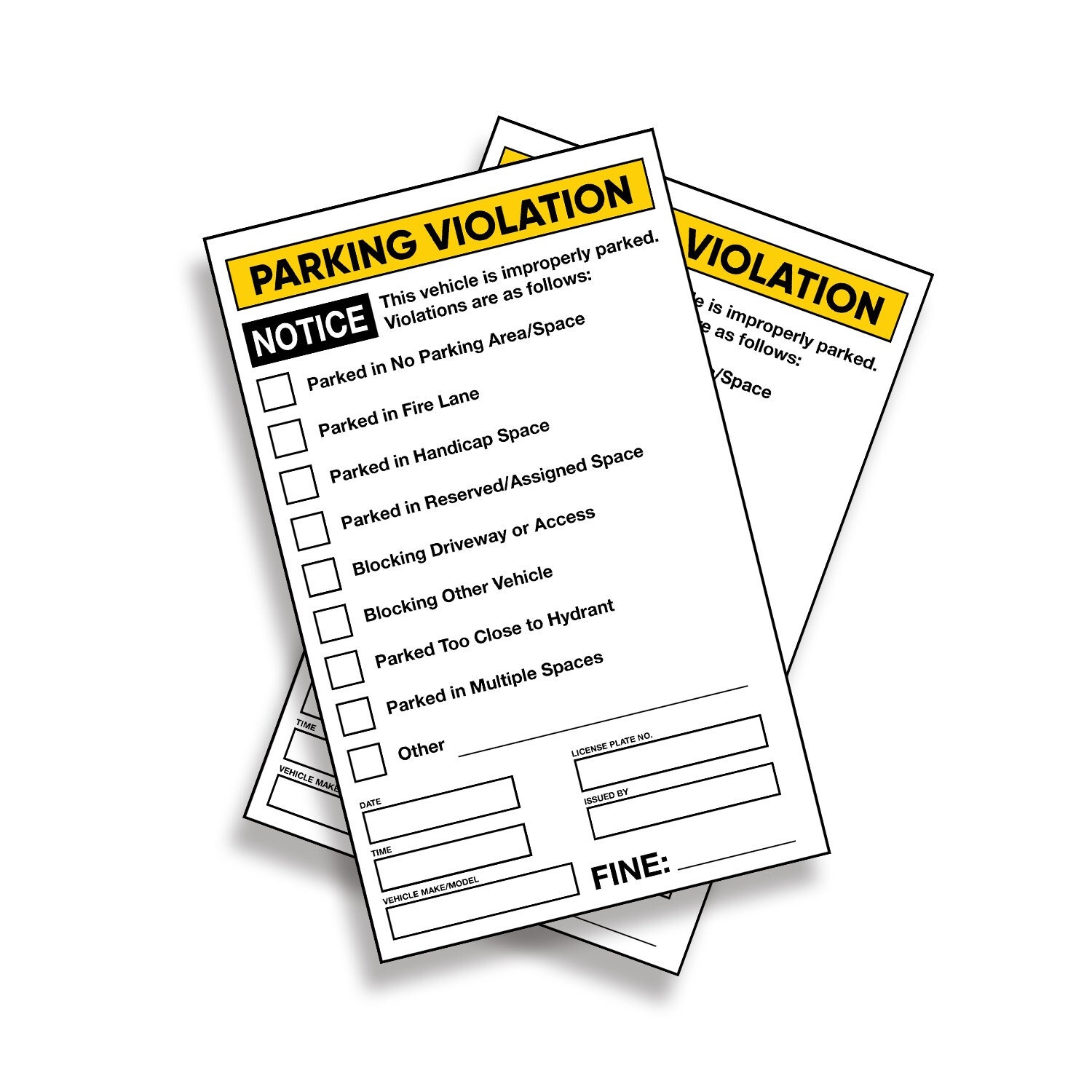Printable Fake Parking Tickets Digital Download Prank Ticket Violations Joke DIY Car Violation Tickets Etsy