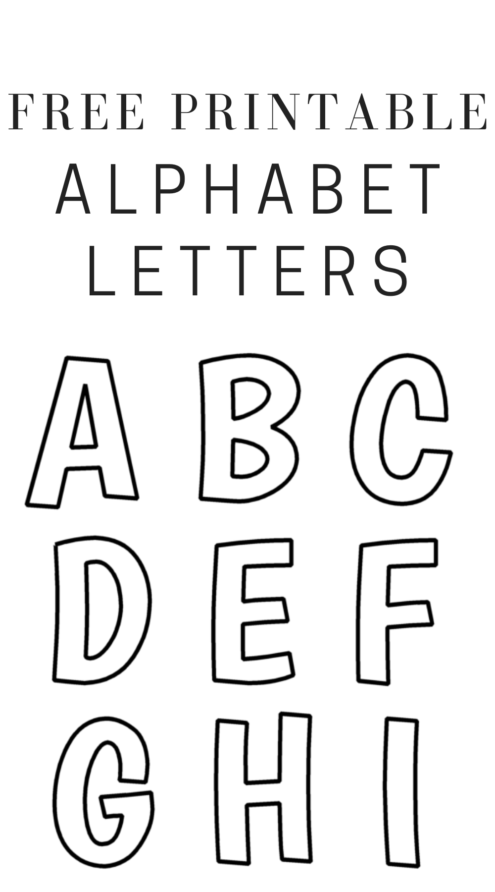 Printable FREE Alphabet Templates Worksheets Library