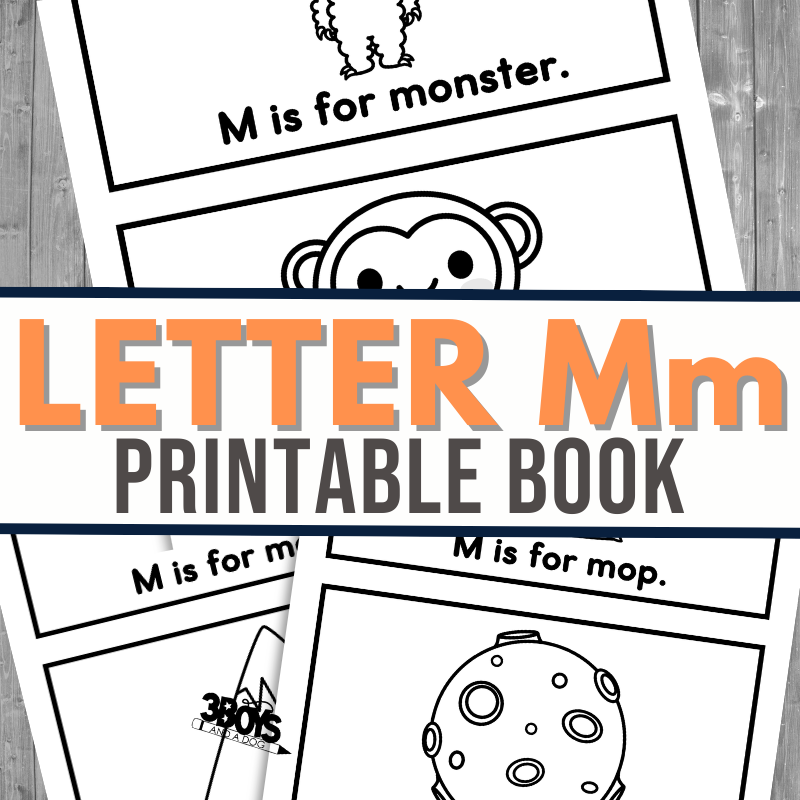 Printable Letter M Book 3 Boys And A Dog Printable Letter M Book 3 Boys And A Dog