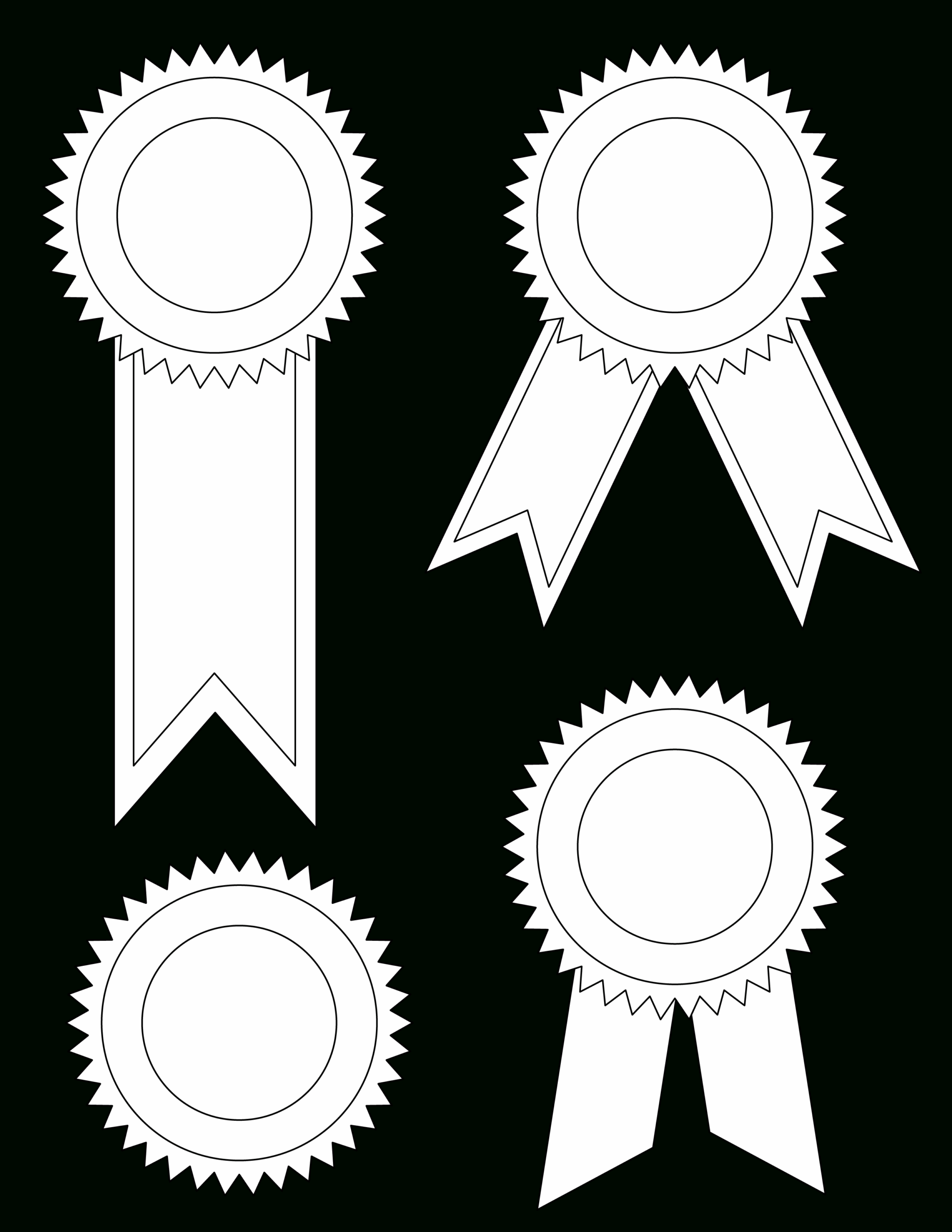 Free Blank Printable Award Ribbons