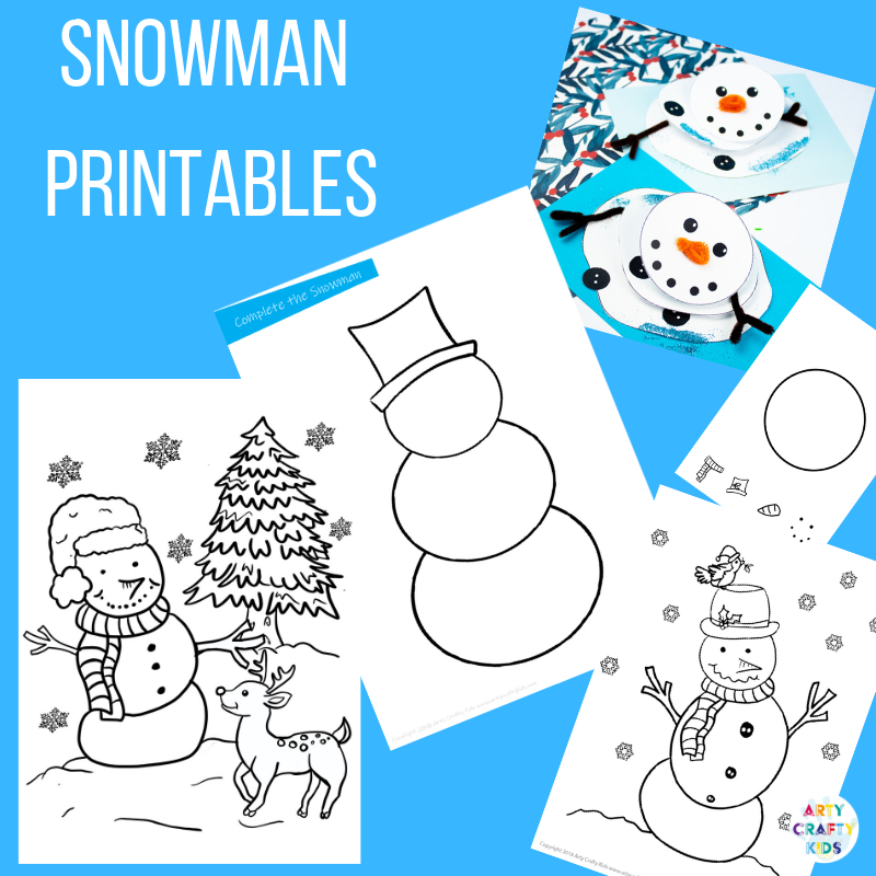 Free Printable Snowman Worksheets For Preschool
