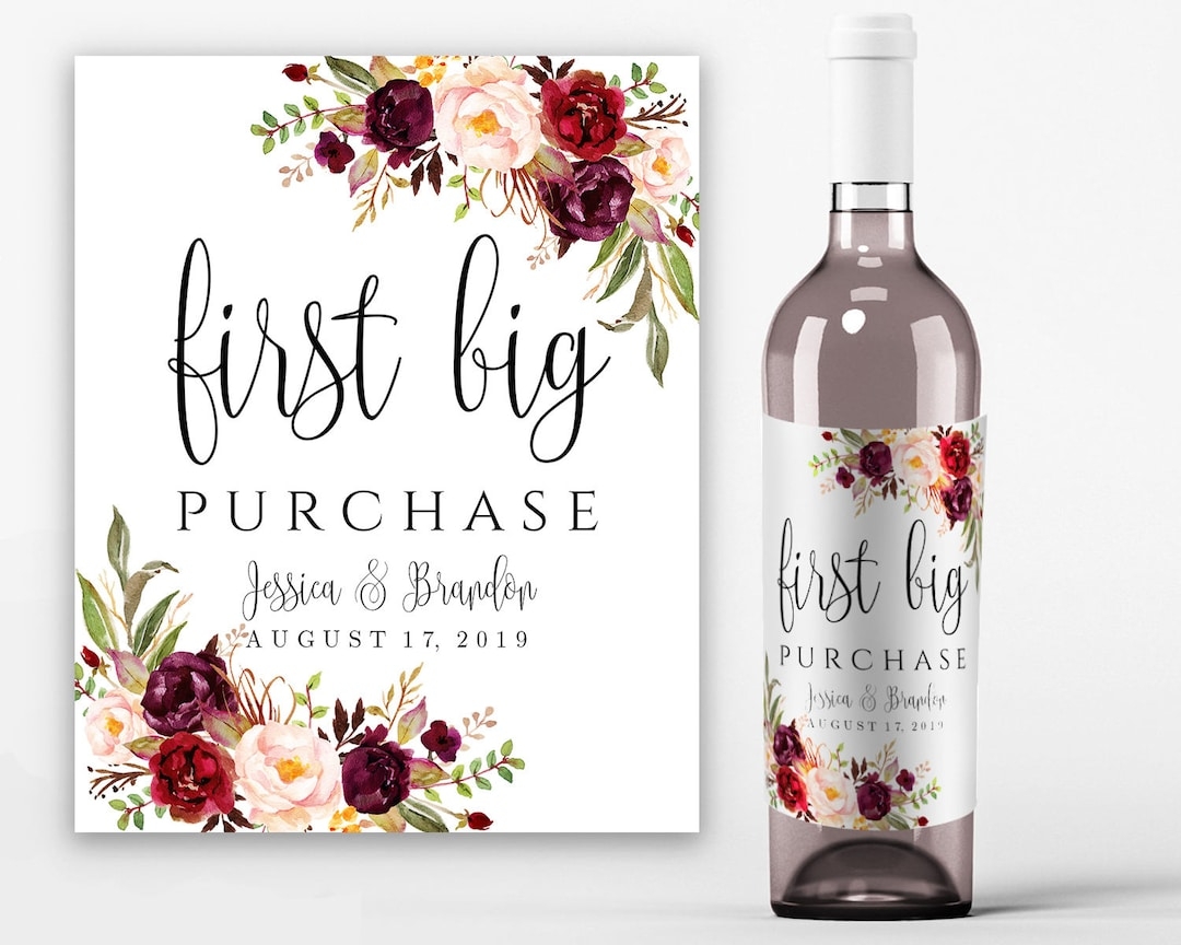 Printable Wine Label Template Wine Bottle Labels Bridal Wine Labels PDF Instant Download Boho Chic Custom 