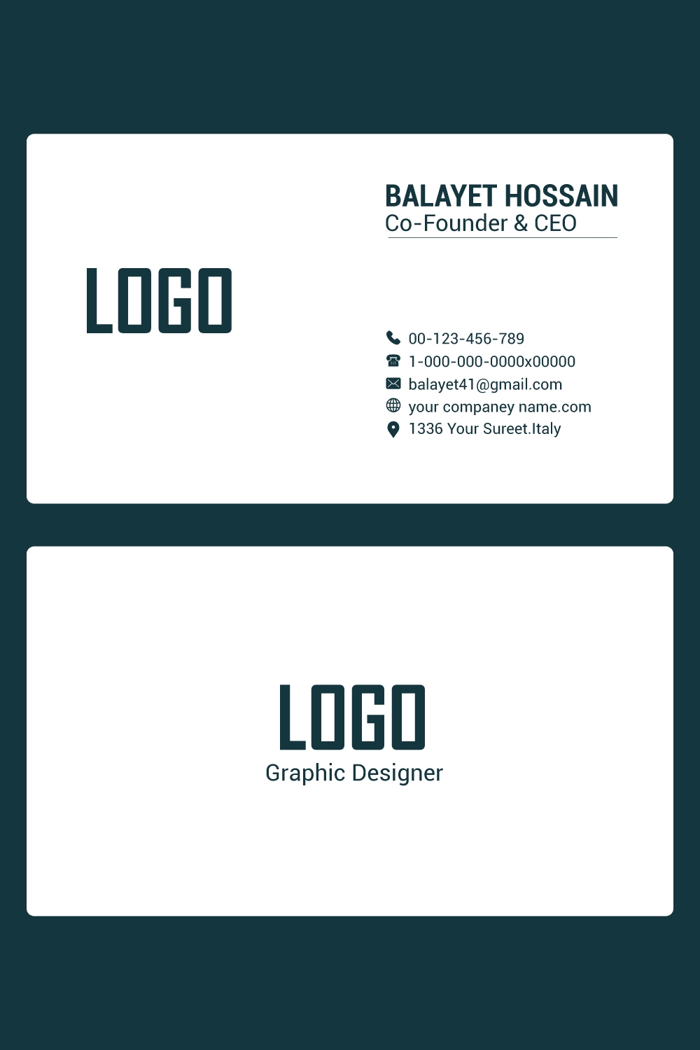 Printable Free Blank Business Card Templates