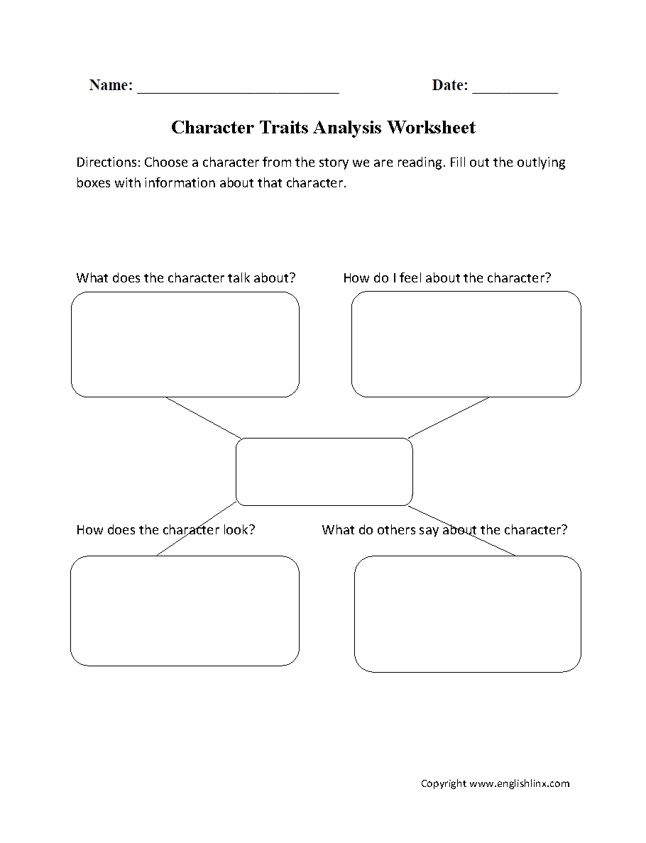 Free Printable Worksheets For Character Traits Free Printable Worksheets For Character Traits