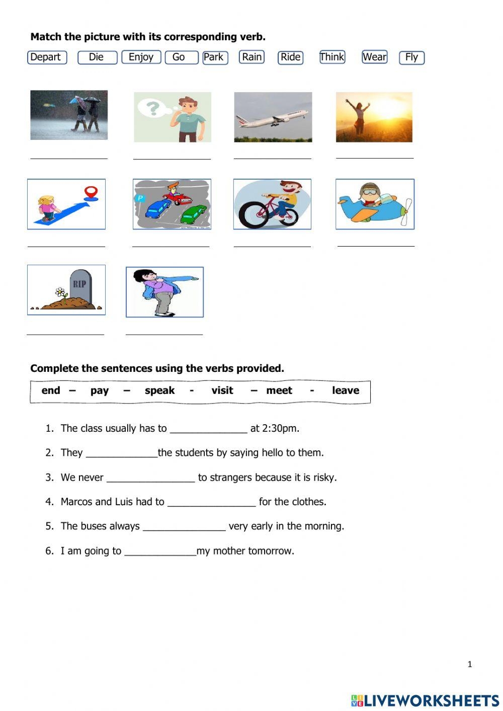 Regular And Irregular Verb Worksheets Worksheets Library