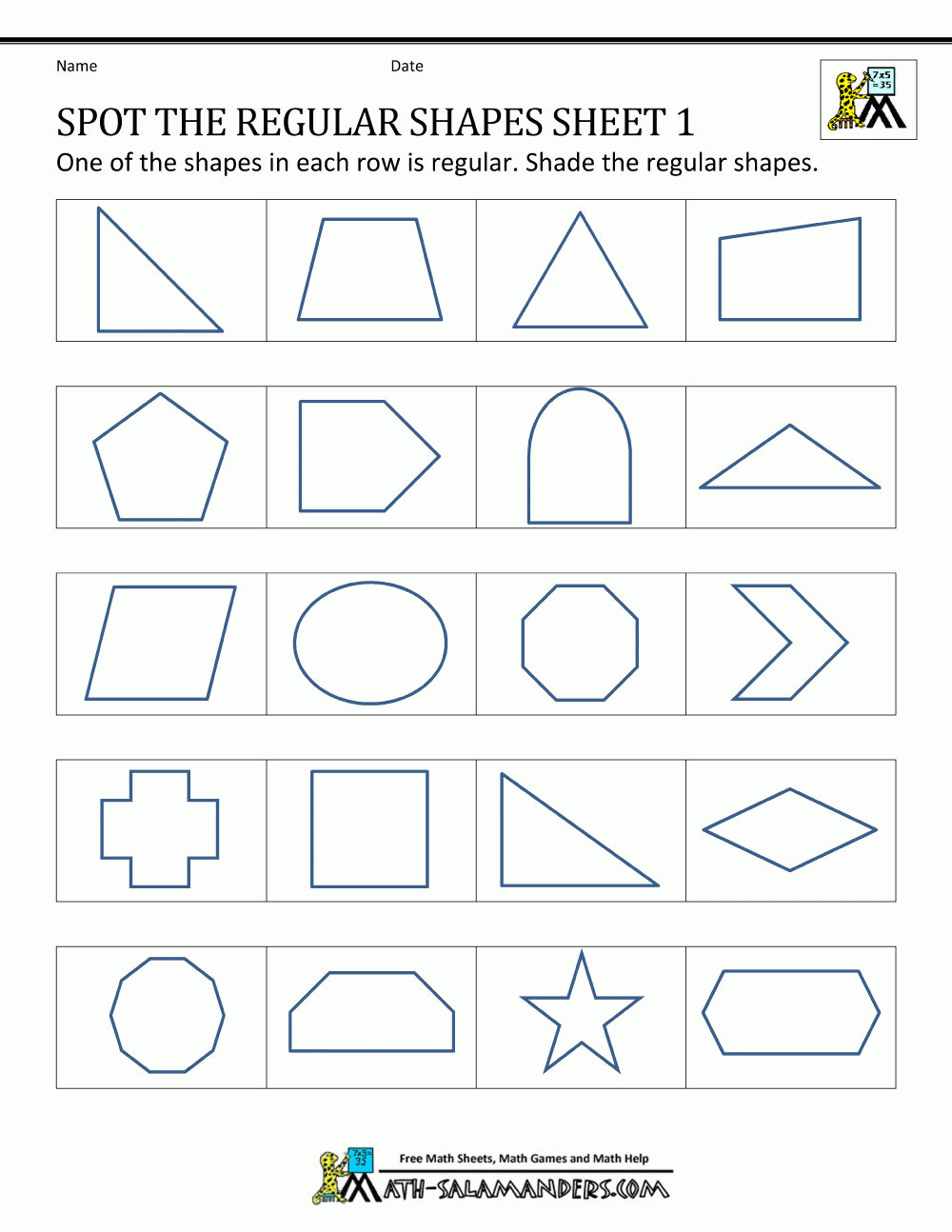 Regular Shapes