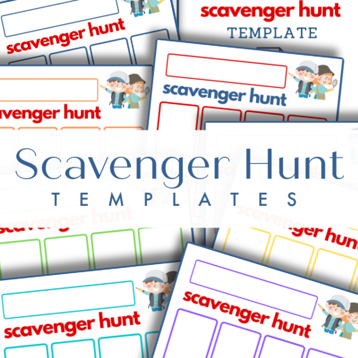 Free Blank Printable Scavenger Hunt Templates Free Blank Printable Scavenger Hunt Templates