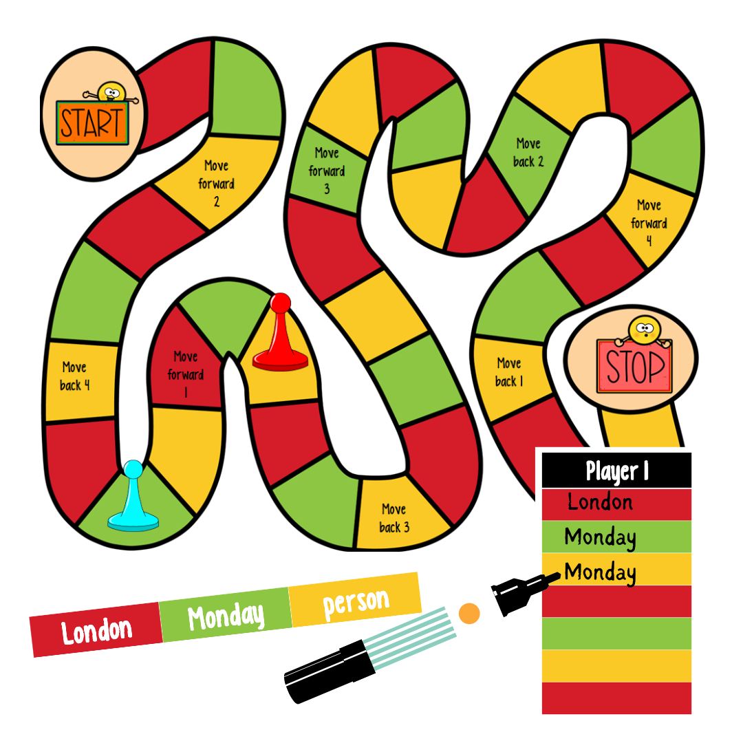 Schwa Sound Game For Practicing 