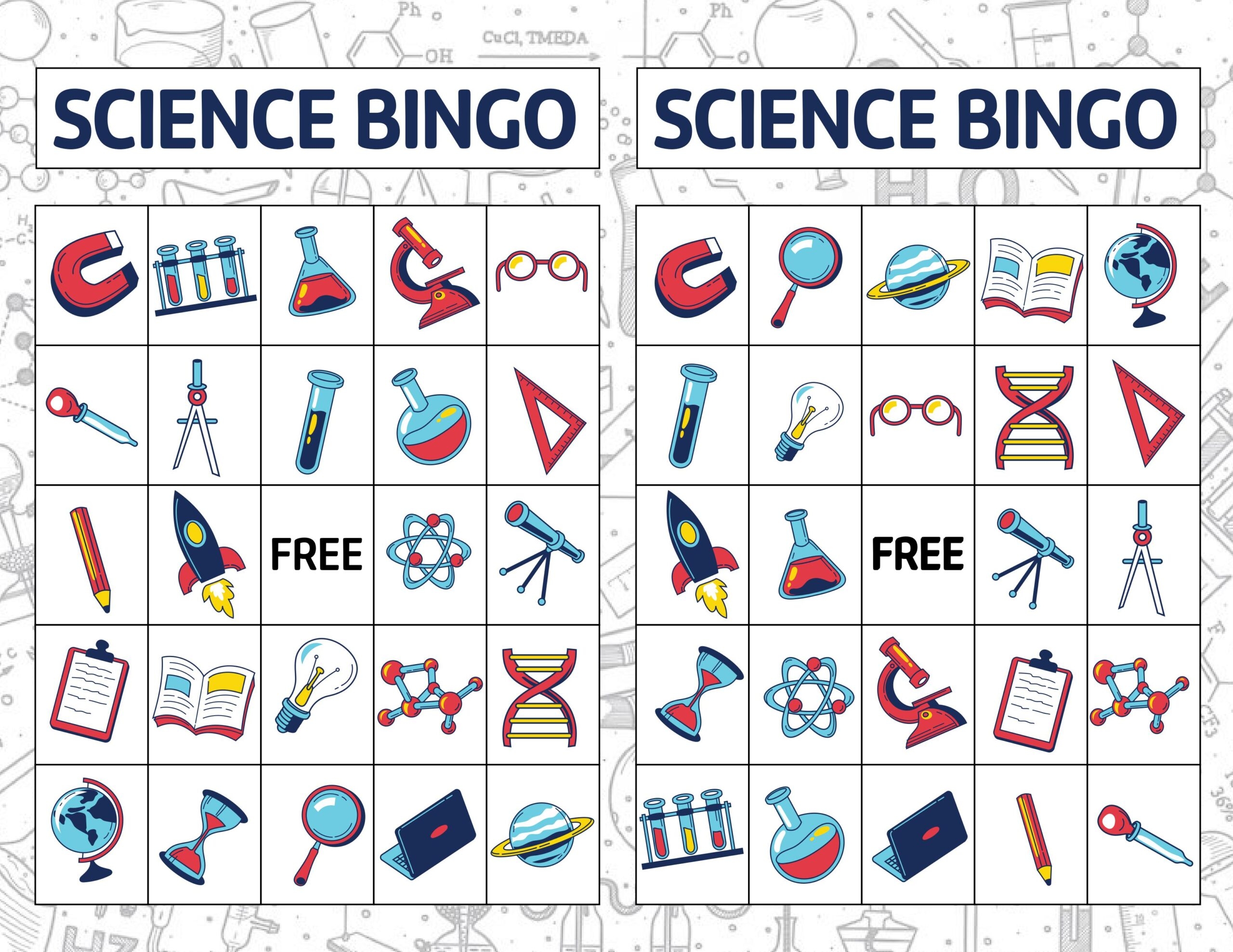 Science Bingo Game Free Printable Little Bins For Little Hands