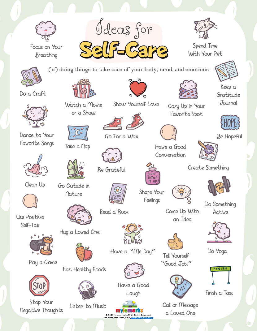 Free Printable Self Care Worksheet