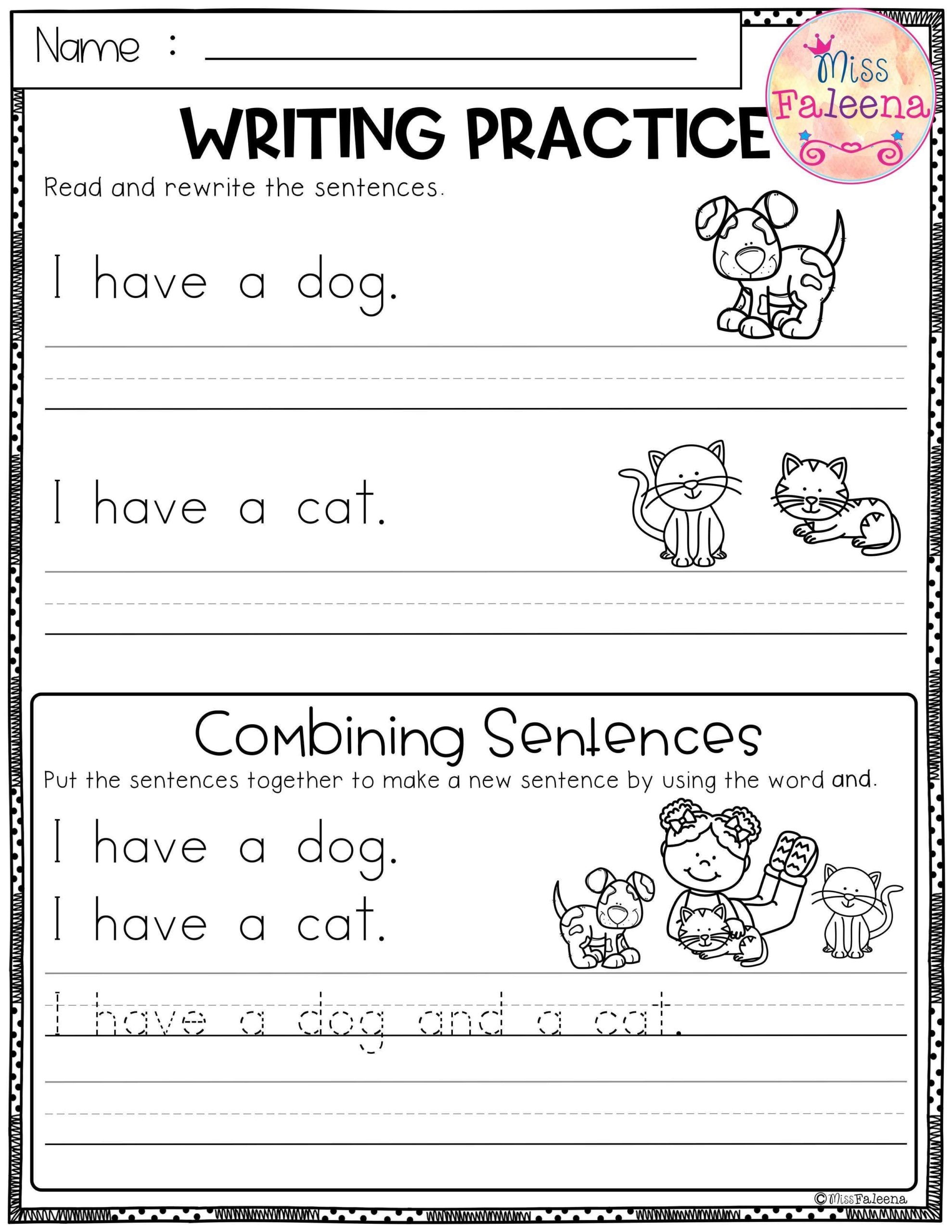 Free Printable Tracing Sentences Worksheets Pdf Free Printable Tracing Sentences Worksheets Pdf
