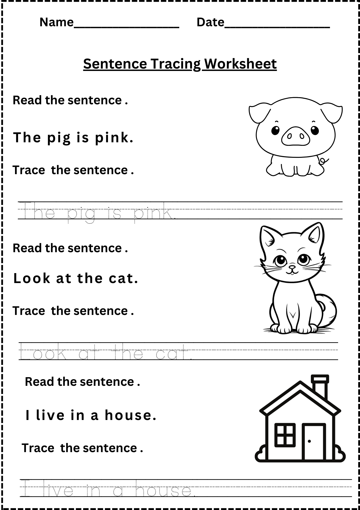 Sentence Writing Worksheets Free Printables Sentence Writing Worksheets Free Printables