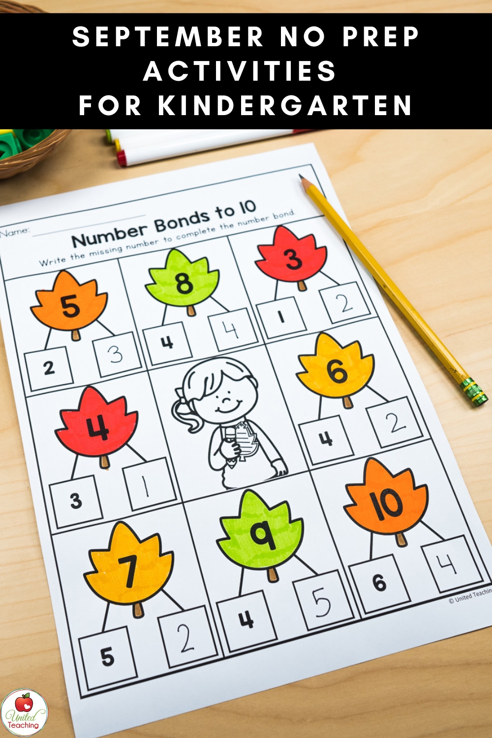 September Worksheets For Kindergarten Essential No Prep Fall 