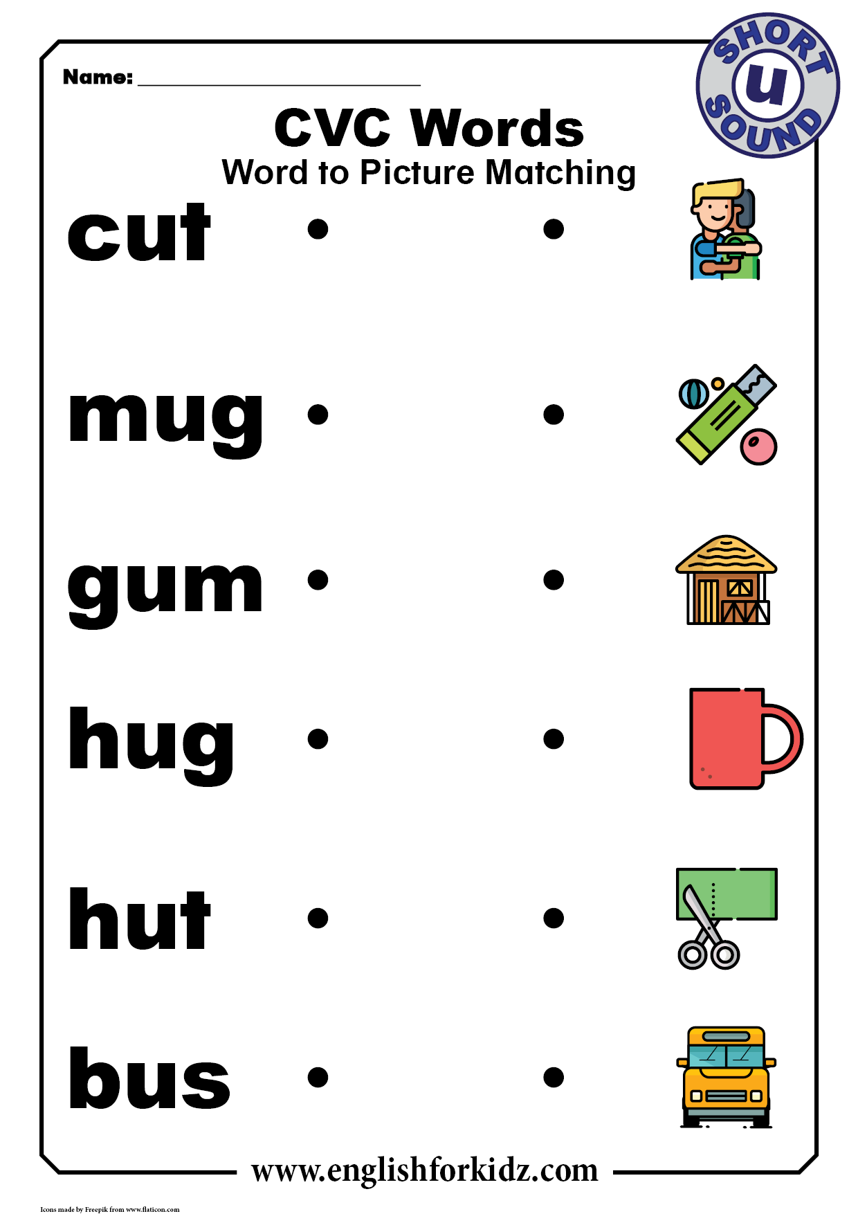 Short U Sound Words Worksheet Twinkl Kindergarten Phonics Short U Sound Words Worksheet Twinkl Kindergarten Phonics