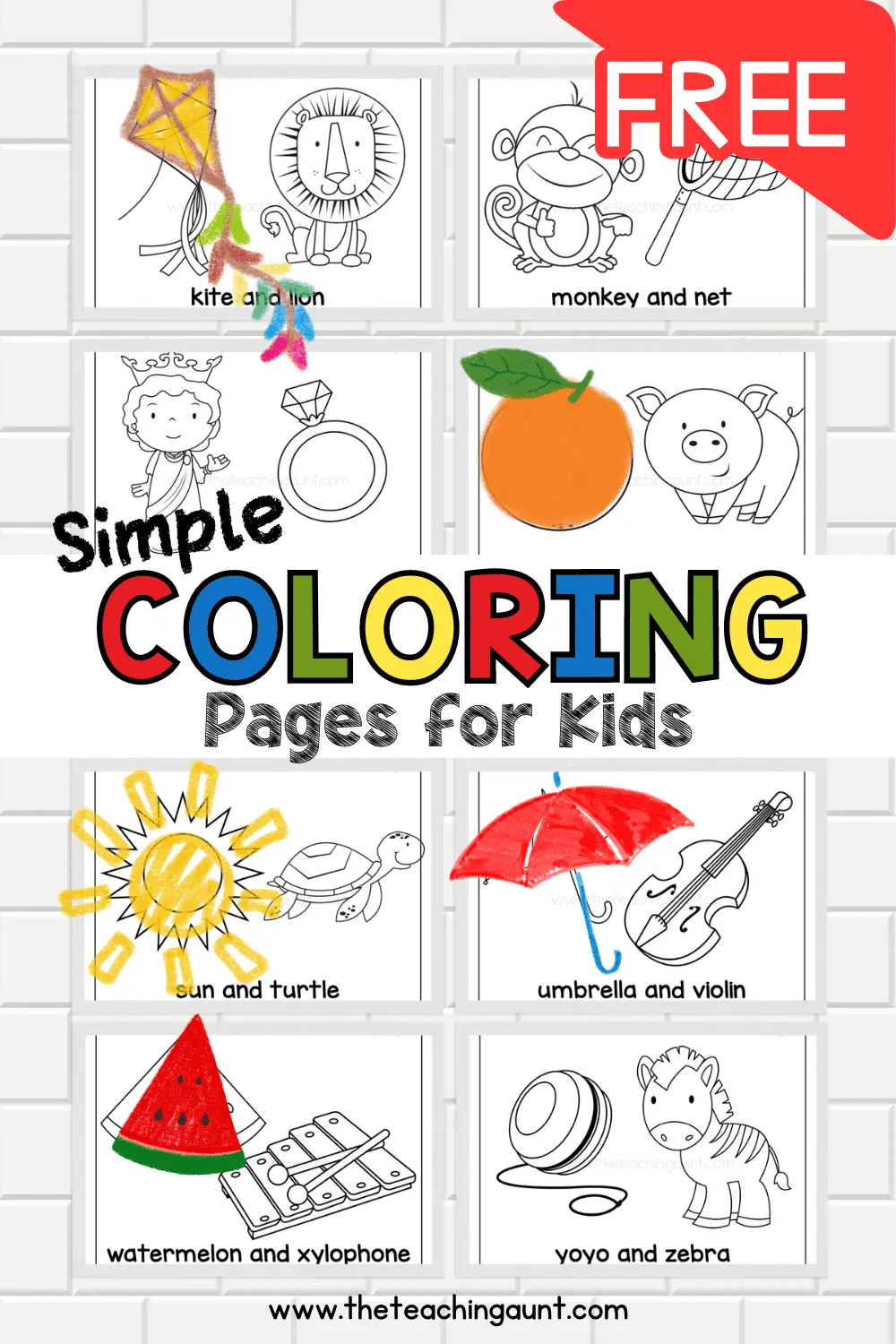 Free Printable Toddler Color Worksheets