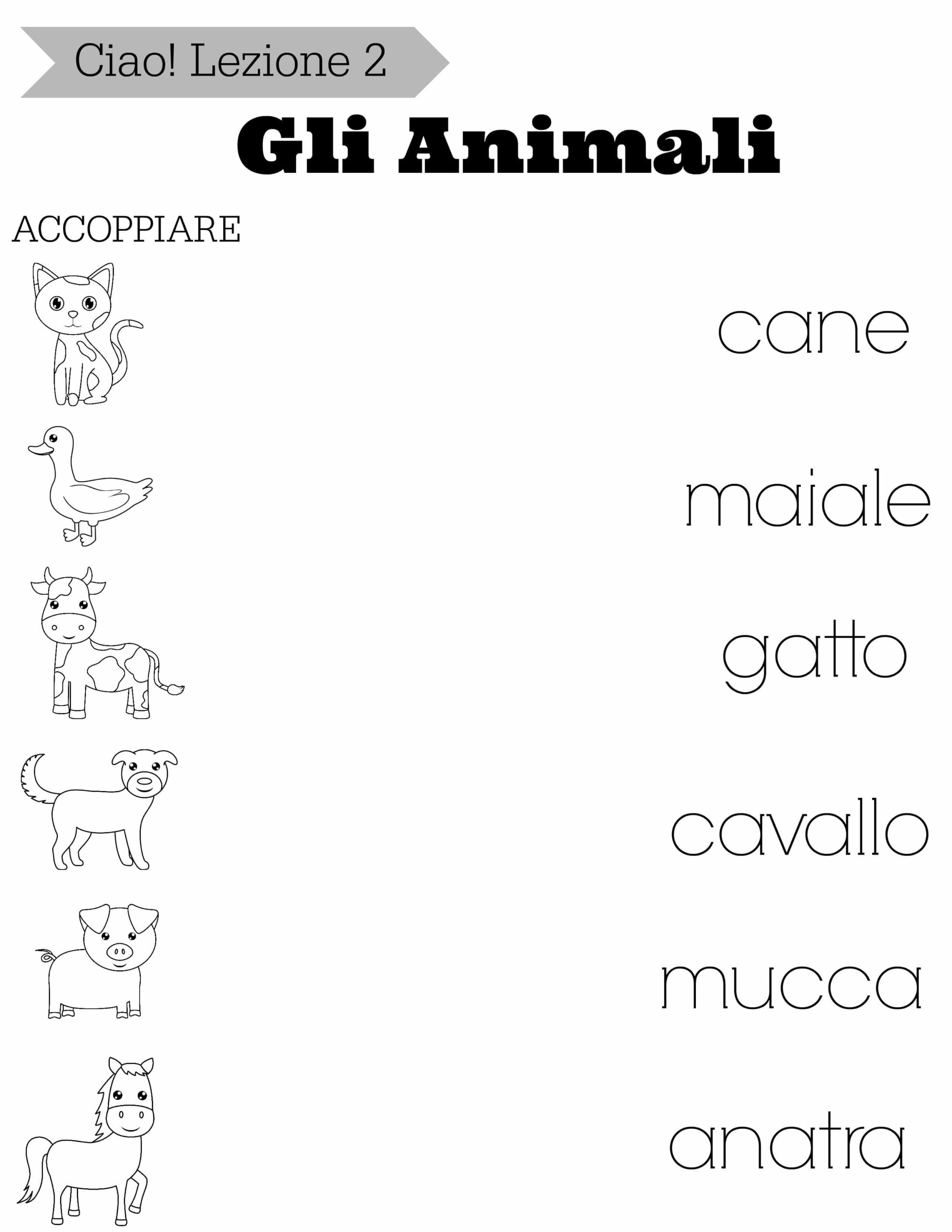 Simple Italian Lessons For Kids Lezione 2 The Chirping Moms