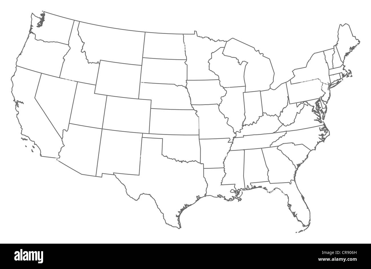Free Blank Printable United States Map