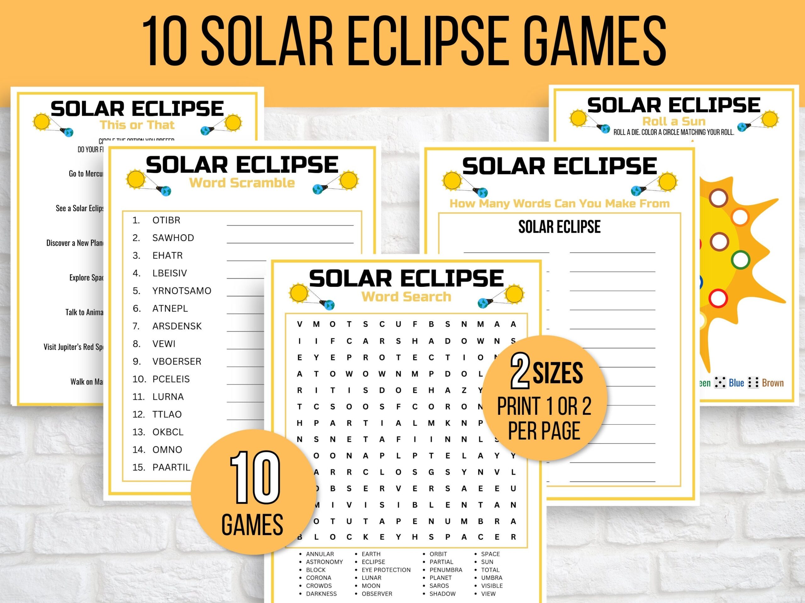Free Printable Worksheets On Eclipses