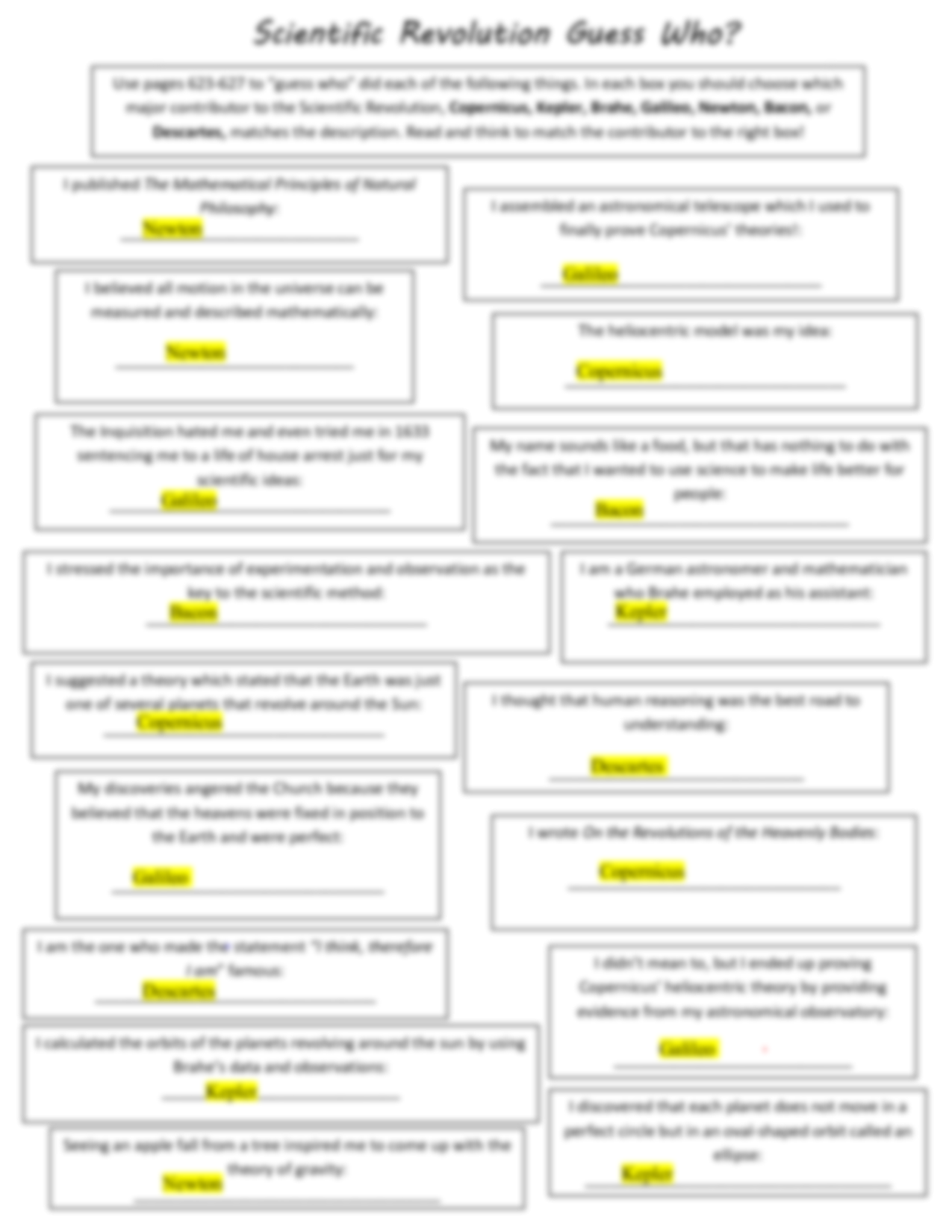 SOLUTION Scientific Revolution Guess Who Handout Paper Studypool Worksheets Library