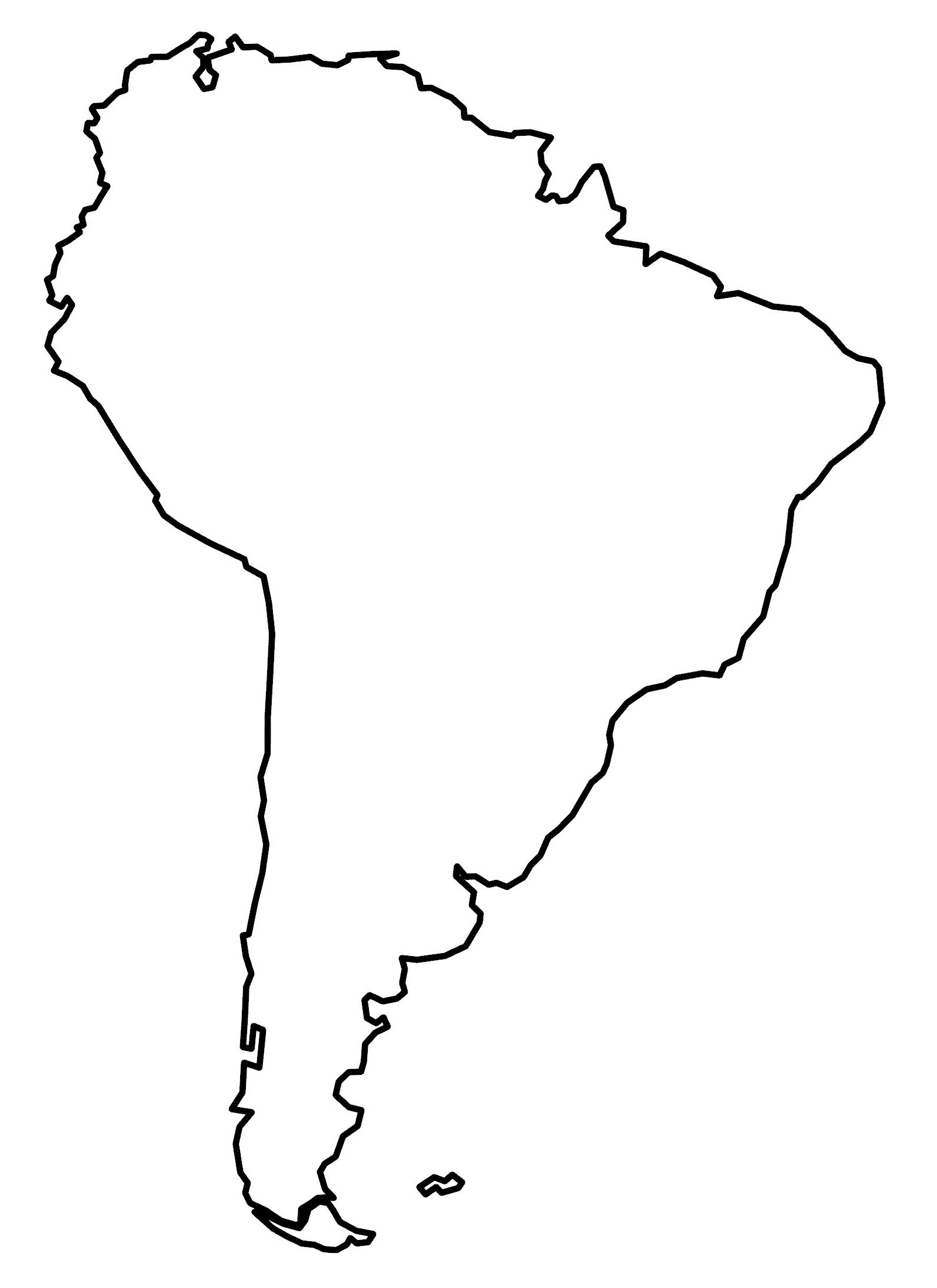 South America Blank Map And Country Outlines GIS Geography South America Blank Map And Country Outlines GIS Geography