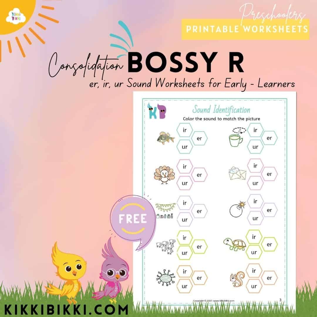 Spellings For Er ir ur Words Free Phonics Printable Worksheets