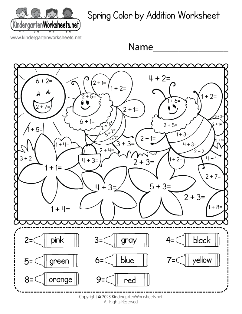 Spring Color By Addition Worksheet Free Printable Digital U0026 PDF Spring Color By Addition Worksheet Free Printable Digital U0026 PDF