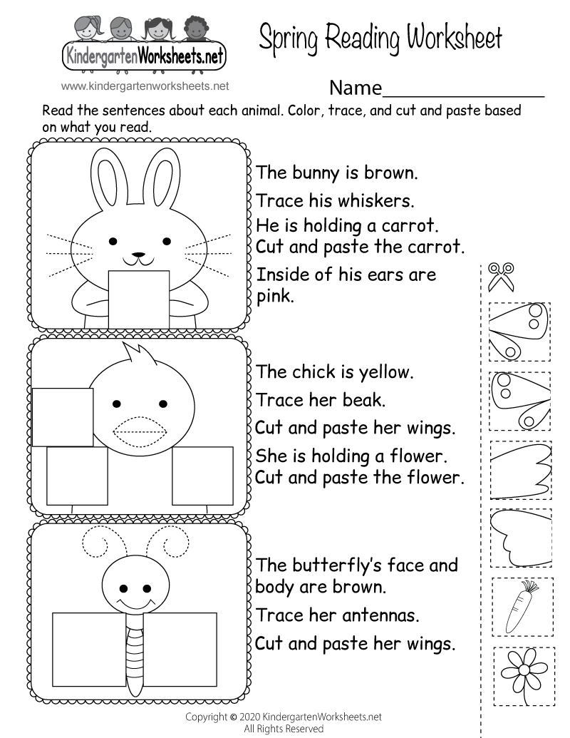 Spring Reading Worksheet Free Printable Digital U0026 PDF