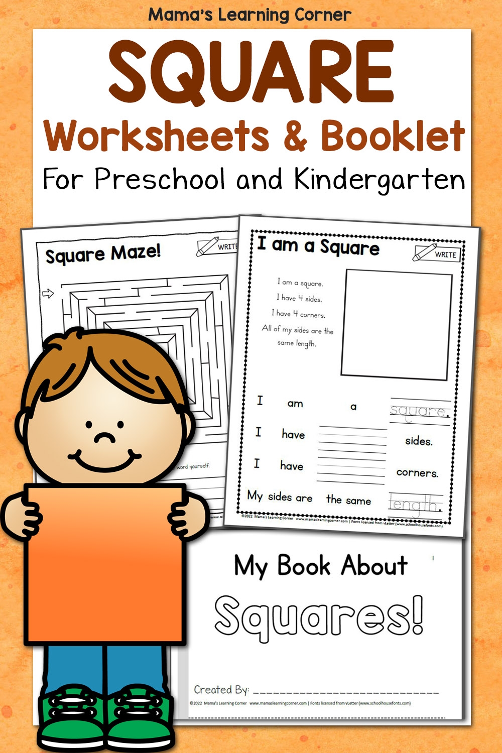 Square Worksheets For Preschool And Kindergarten Mamas Learning 