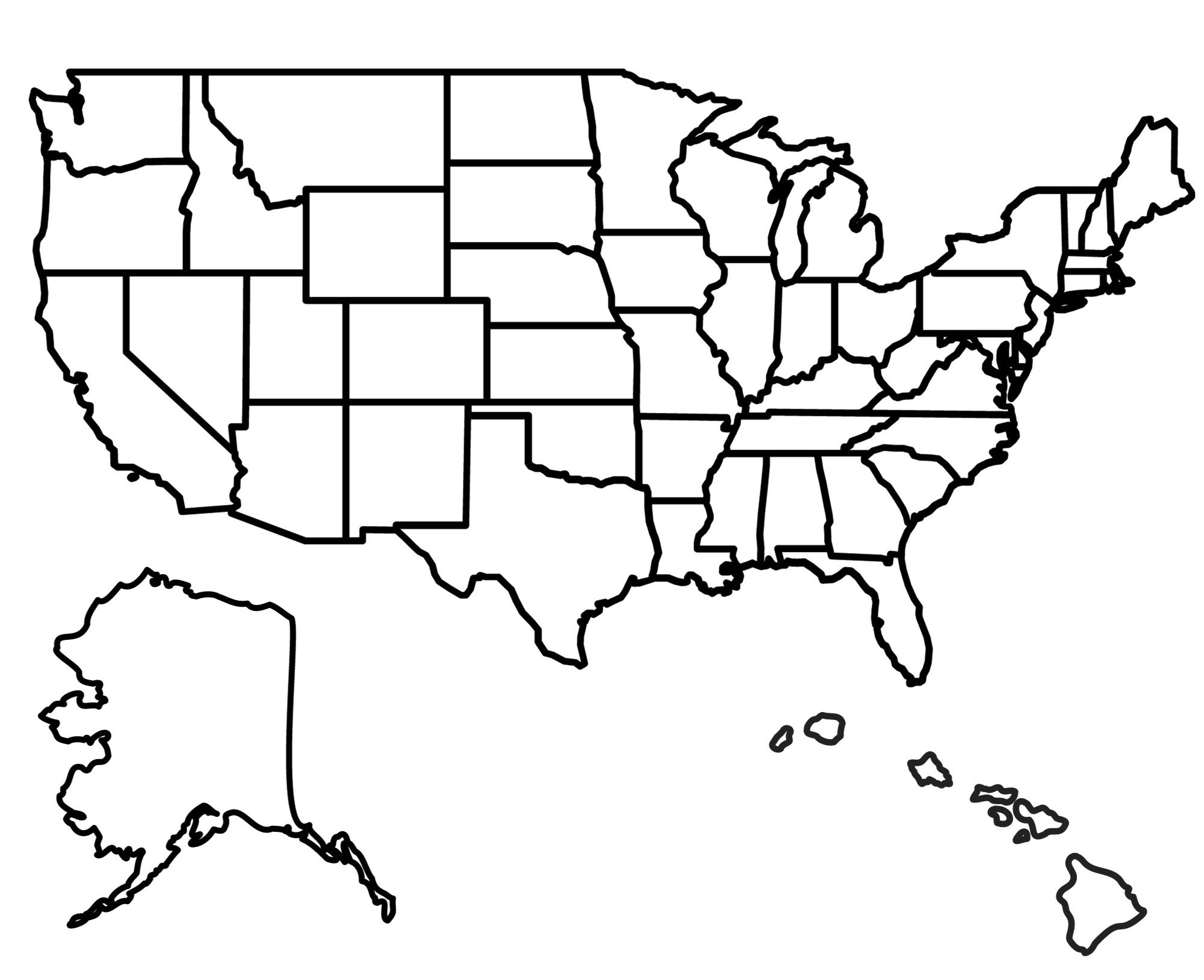 State Outlines Blank Maps Of The 50 United States GIS Geography State Outlines Blank Maps Of The 50 United States GIS Geography