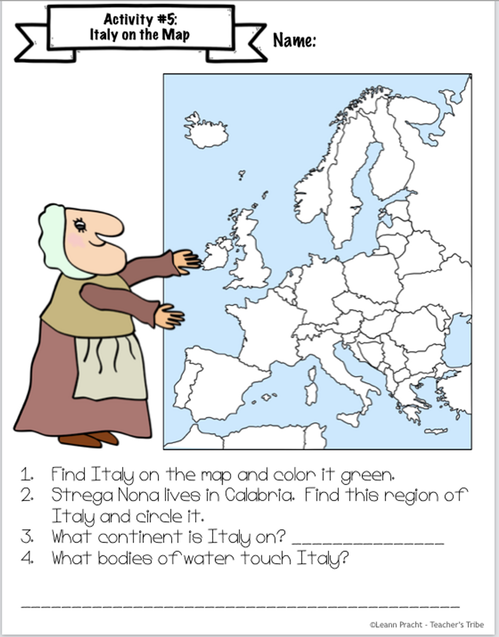 Strega Nona Retell Song Lyrics Worksheet Lesson Planet Strega Worksheets Library